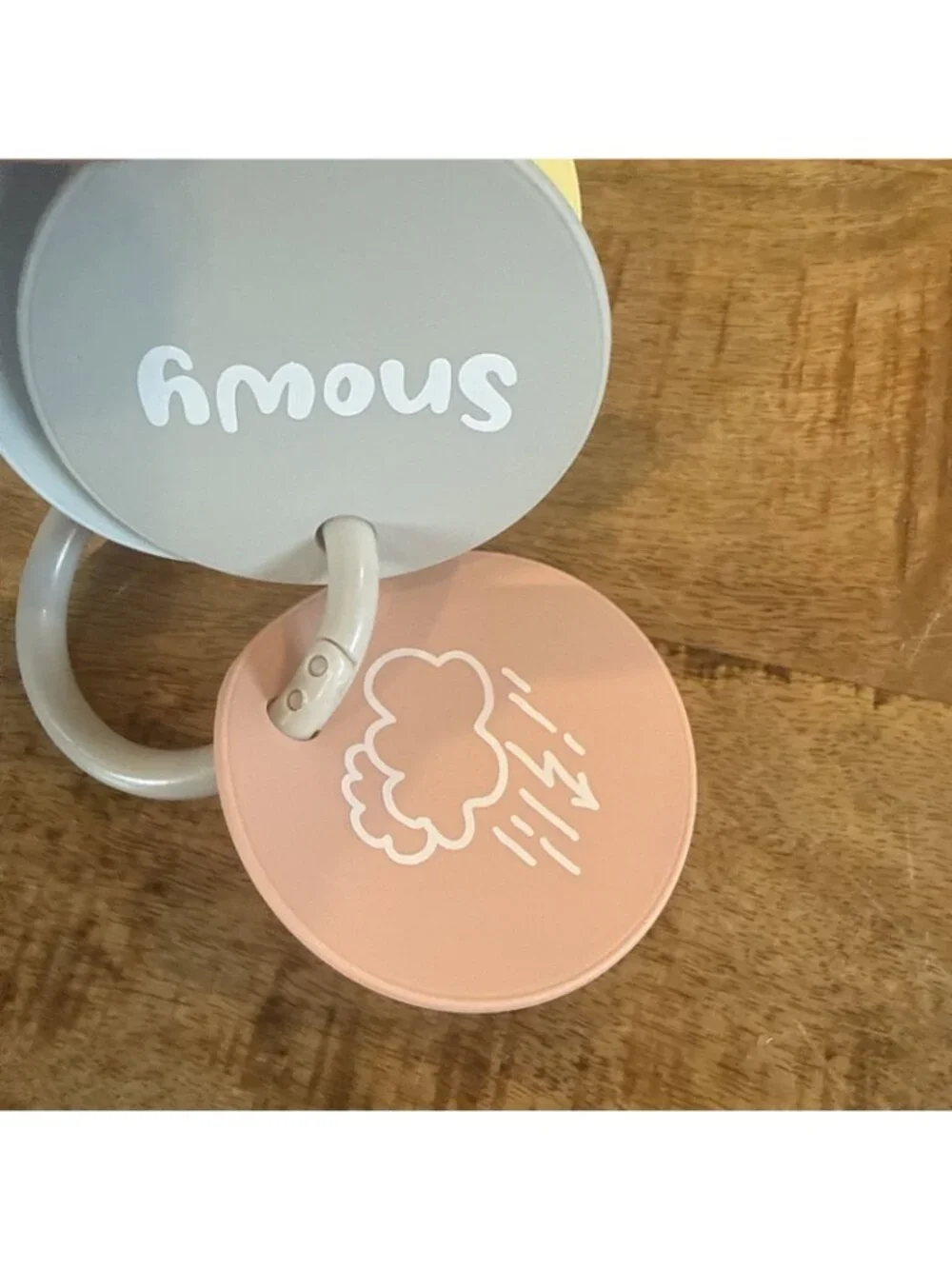 Bella Tunno Teething Flashcards Silicone Weather Themed Educational Motor Skills